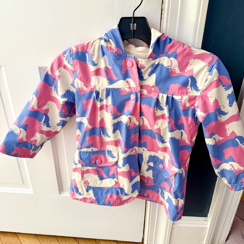Hatley Girls Horse Rain Jacket 4